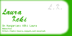laura keki business card